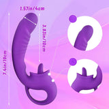 Lurevibe - Ava 2-in-1 Tongue-licking Vibrator