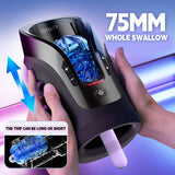 Thrusting Cannon King SE 5 Speeds 10 Telescopic Male Masturbation | Powered by Leten