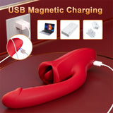 Lurevibe - Rose Muncher, mundförmiger Lippenbeißvibrator mit G-Punkt-Vibrator 