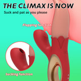 Lurevibe - Saug-/Klopf-Rosenvibrator mit Mehrfachfrequenzumwandlung und Zungenleckfunktion 