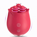 Lurevibe - S475 Three Pistils Tongue Kneading And Vibrating Rose Toy