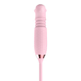 Lurevibe - 3-in-1 Blooming Sexy Pink Rose Toy Rotating Pearls Telescopic Tongue-licking Vibrator