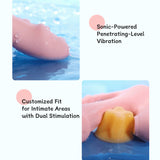 Lurevibe - G-Punkt-Stimulation, Analspiel, Klitorisabsaugung, tragbarer weiblicher Masturbator 