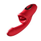 Lurevibe - Rose Muncher, mundförmiger Lippenbeißvibrator mit G-Punkt-Vibrator 