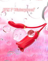 Lurevibe -Rose Muncher Kraftvoller Saugvibrator-Dildo zum Zungenlecken für Frauen