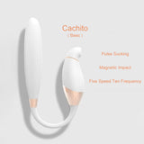 Teleskop-Masturbator für Frauen mit 12-Frequenz-Saugfunktion 