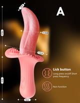 Lurevibe - Rose Realistic Tongue Licking Massage Vibrator