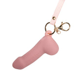Mini Simulation Penis Vibrator Keychain Pendant Masturbator for Women