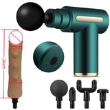 Massage Gun Modified Hand-Held Cannon Head Massage Female Masturbation Penis Back Court Vibrator