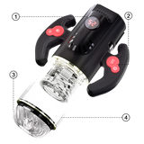 Titanium Warrior Pro Sucking Rotating Thrusting Male Masturbator