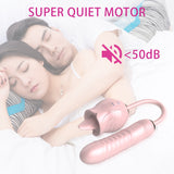 Lurevibe - New Rose Toy Warming G-spot Tongue Licking Vibrator