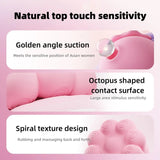 Niedlicher Oktopus-Saugvibrator mit wärmender Klitoris und vibrierendem Saugnapf