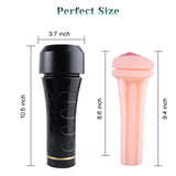 Lurevibe - Male Masturbators Cup  Realistic Textured Pocket Vagina Pussy Masturbation Stroker