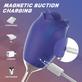 Silikon-Rosenvibrator mit Zungenlecken für Frauen 